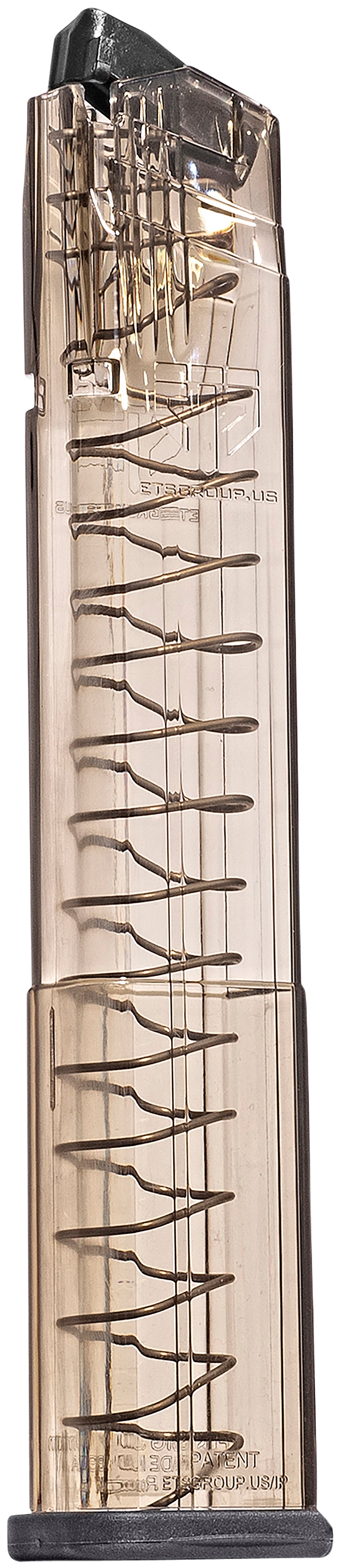 ETS Group 30-Round Extended 9mm Luger Pistol Magazine Fits Sig P320 Smoke Polymer