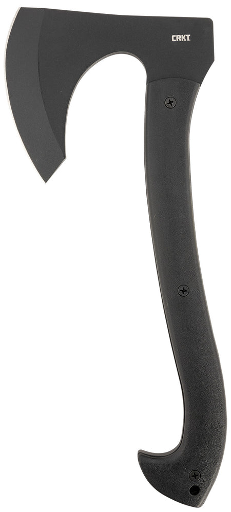 CRKT Skeggox 4.83" Plain Edge Bearded Axe SK-5 Carbon Steel Blade Black Contoured Nylon Handle with MOLLE Sheath