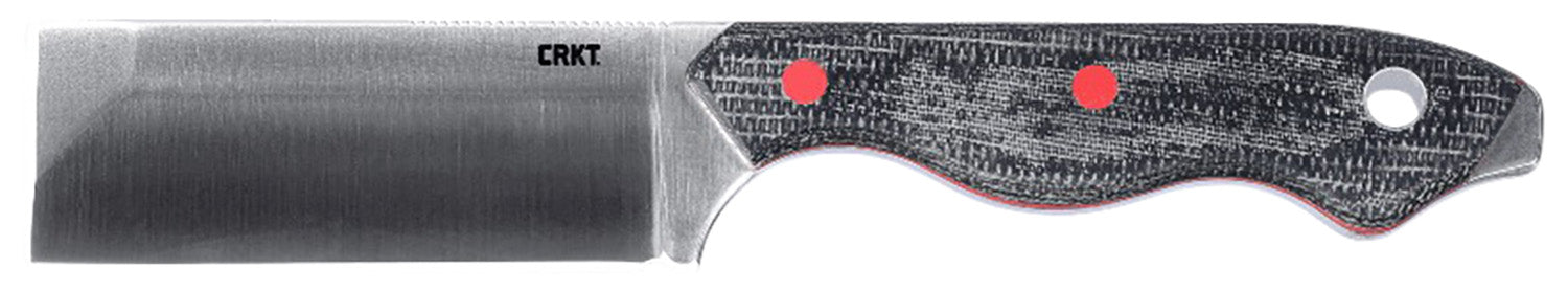 CRKT Razel 2.97" Fixed Chisel Blade Satin D2 Steel Blade Ergonomic Resin Infused Fiber Handle with Pocket Sheath