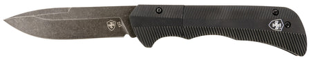 Templar Knife AAABK321 Folding Auto Assist Drop Point 3.50" D2 Steel Blade with 4.25" Aged Aluminum Handle
