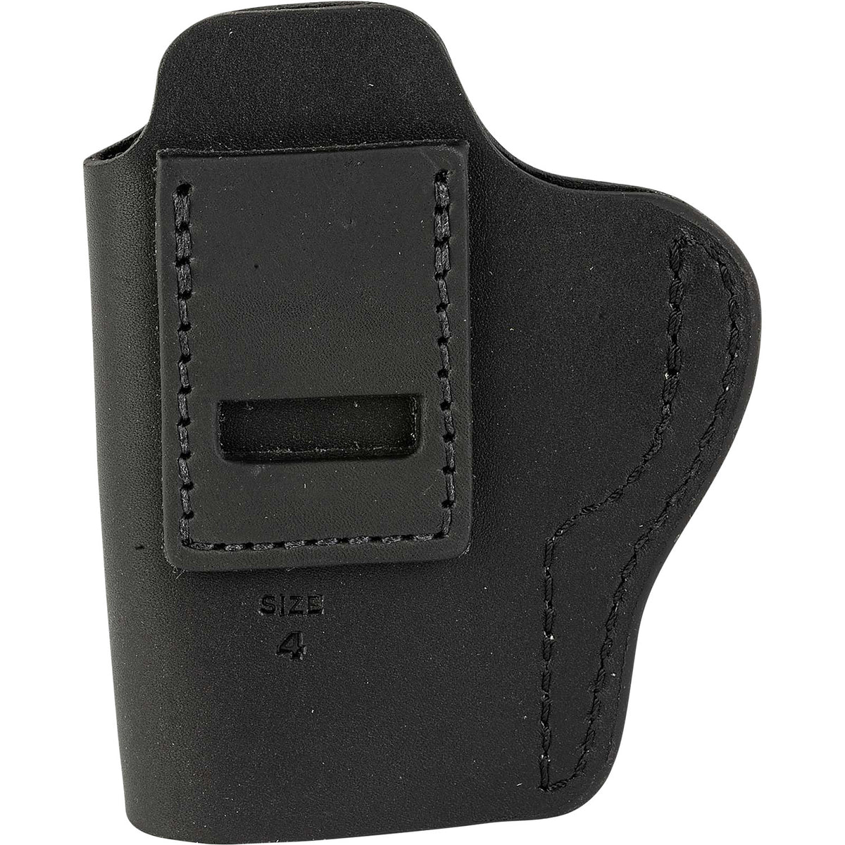 Uncle Mikes-leather(1791) IWB Size 04 Matte Black Leather Right-Hand Holster Compatible with Glock 17/19 and Similar Frames