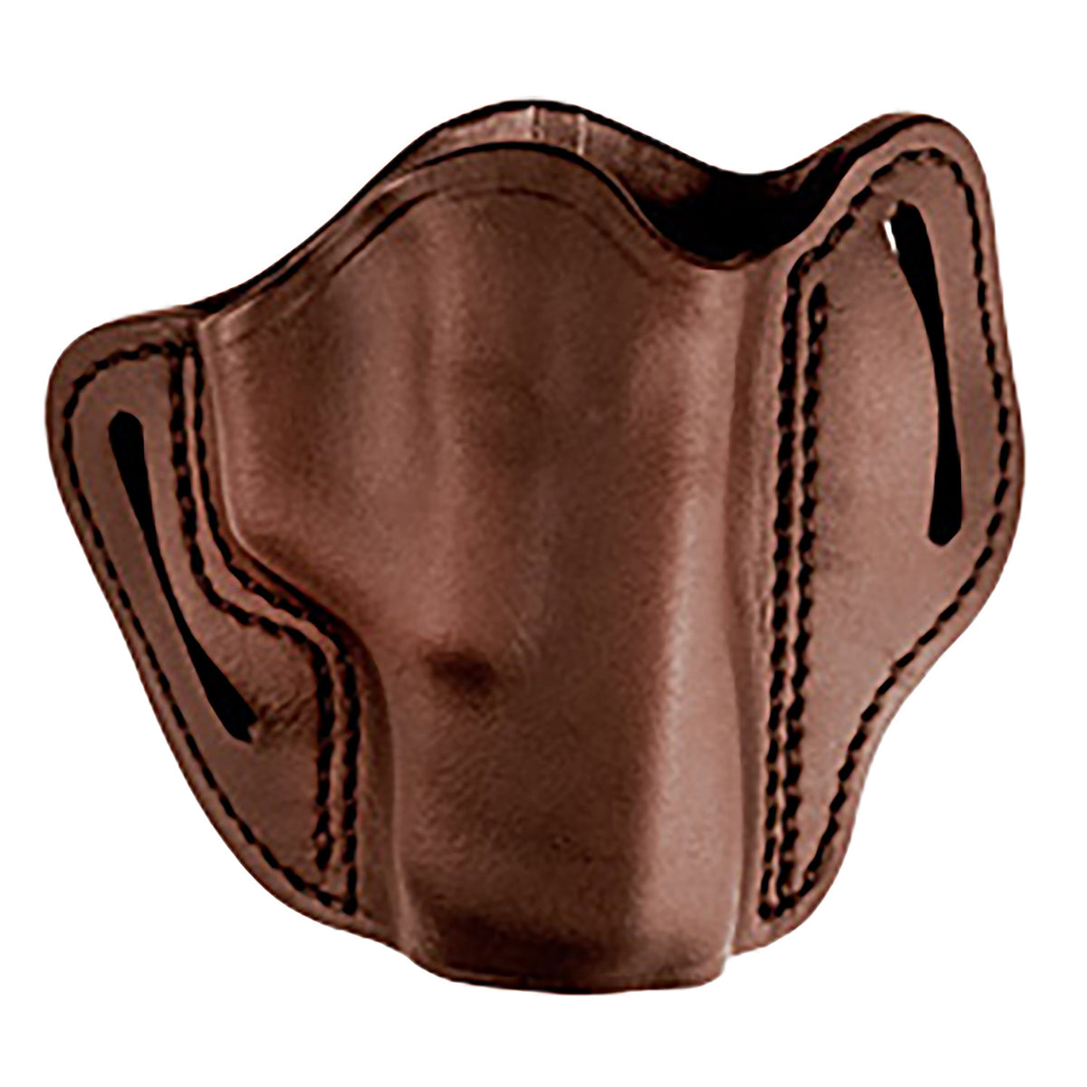 Uncle Mikes-leather(1791) OWB Size 02 Brown Leather Right-Hand Belt Slide Holster for Glock 17/19 and Similar Pistols