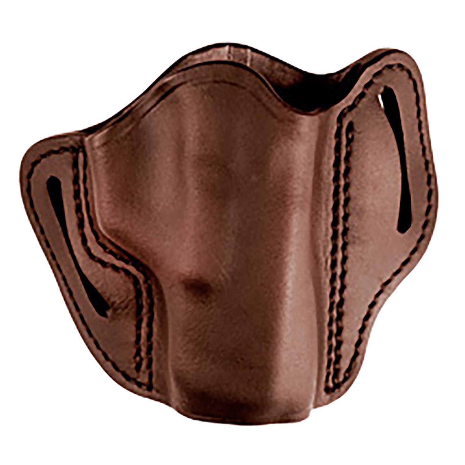 Uncle Mikes-leather(1791) OWB Size 02 Brown Leather Right-Hand Belt Slide Holster for Glock 17/19 and Similar Pistols