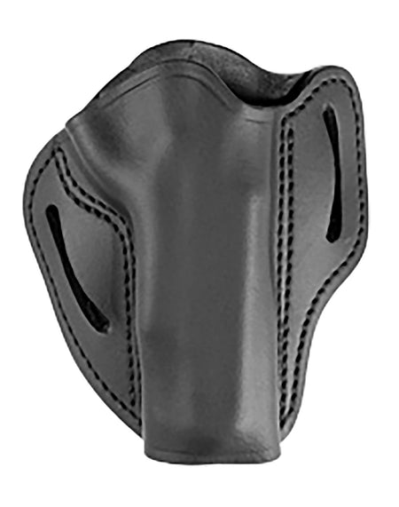 Uncle Mikes-leather(1791) OWB Size 03 Matte Black Leather Right-Hand Belt Slide Holster Compatible with 1911 4" and 5"