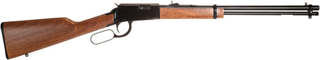 Rossi RL22W201WD Rio Bravo Lever Action 22 WMR 12+1 20" Round Barrel, Polished Black Metal Finish, German Beechwood Stock