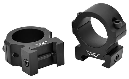 Warne V601M 1" Medium Vapor Horizontal Rings Matte Black 0 MOA