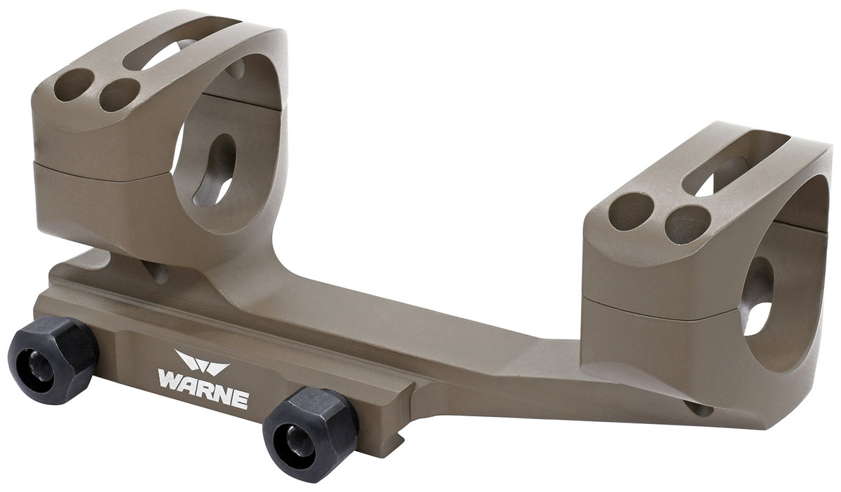 Warne X-SKEL 30mm One-Piece Cantilever Scope Mount Ring Combo FDE Cerakote