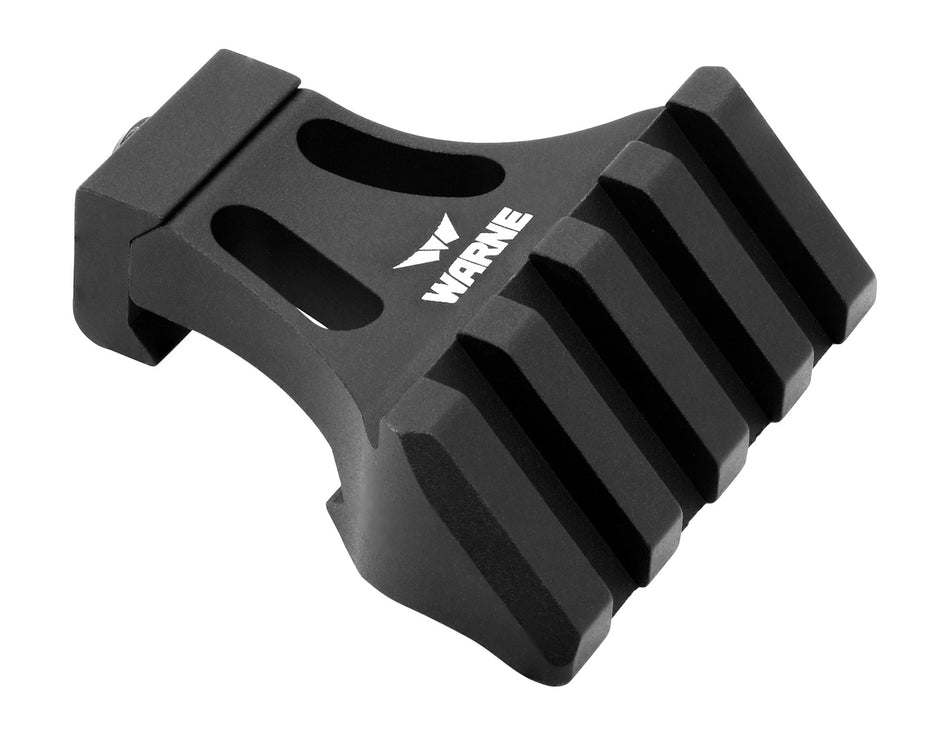 Warne A645TW Aluminum 45 Degree Offset Picatinny Rail Mount Adapter Black