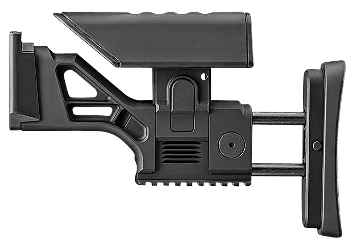 FN 20100566 Adjustable SSR Rear Stock Black Aluminum Compatible with SCAR 16S/17S