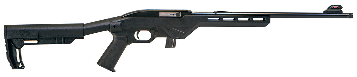 Citadel CIT22LRB Trakr 22 LR 10+1 18" Blued Steel Threaded Barrel & Receiver, Lightweight Synthetic Black Synthetic Stock