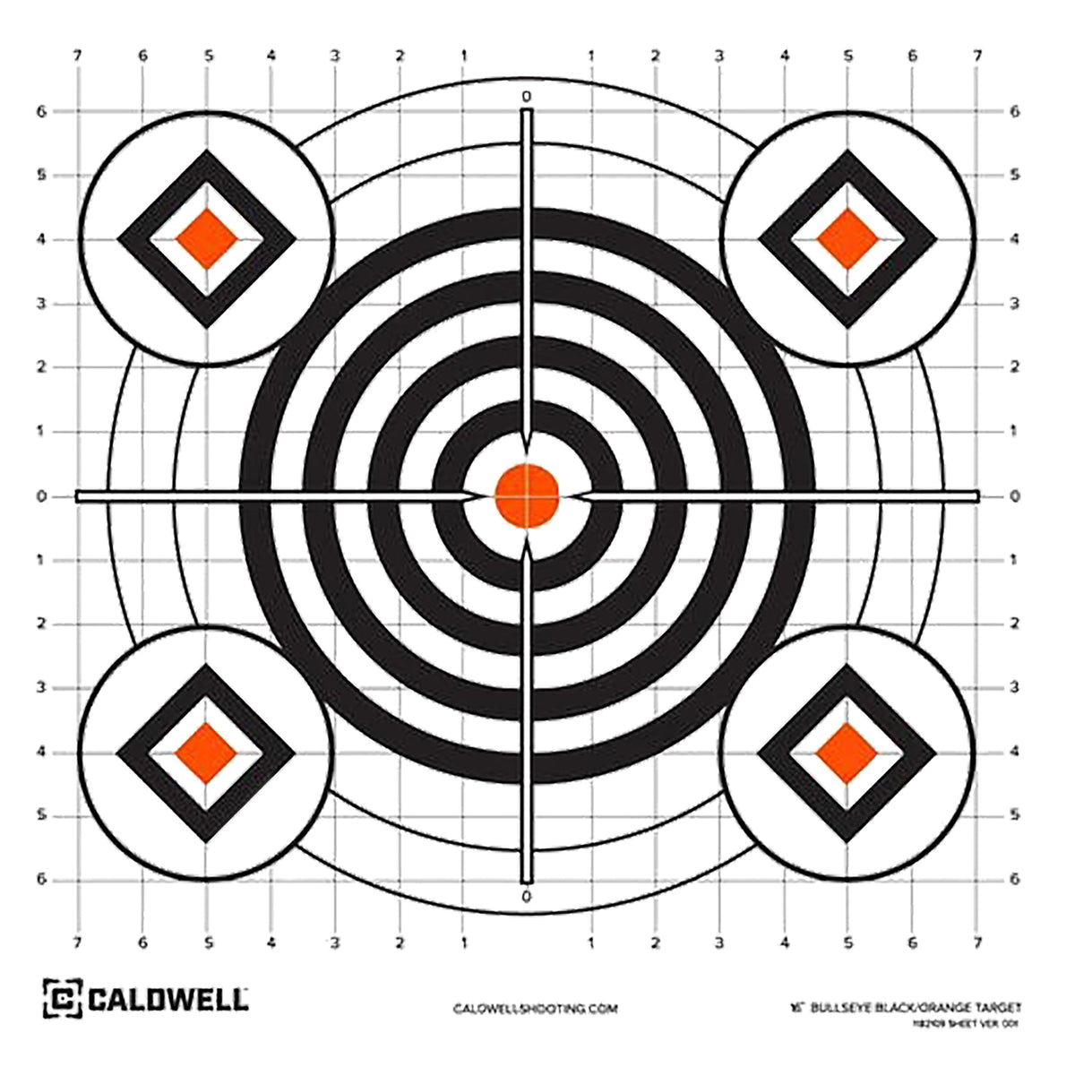 Caldwell Orange Peel Self-Adhesive Paper Target with Flake-Off Technology 16" Neon Green 10 Pack