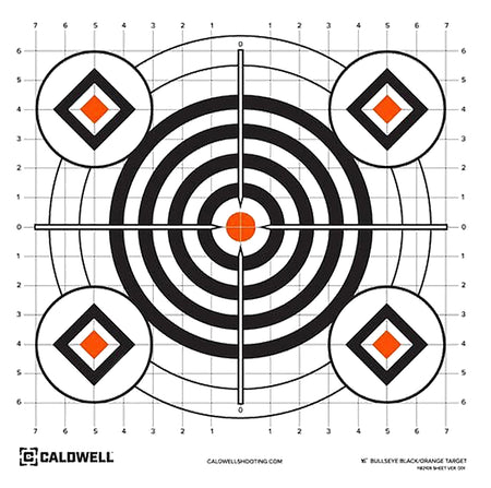 Caldwell Orange Peel Self-Adhesive Paper Target with Flake-Off Technology 16" Neon Green 10 Pack