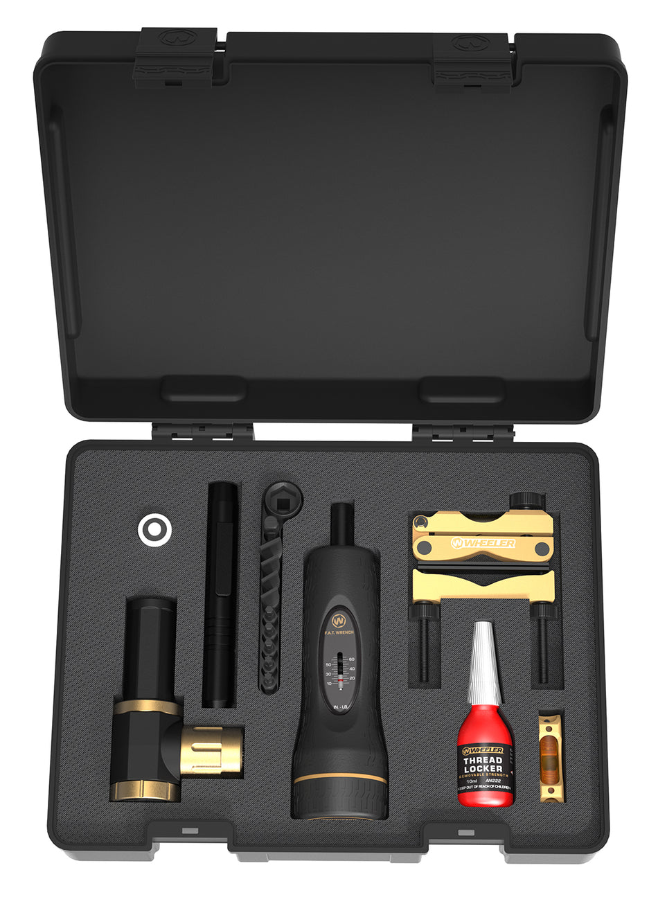 Wheeler Ultra Scope Mounting Accessory Kit 1" with Carry Case Multi-Color