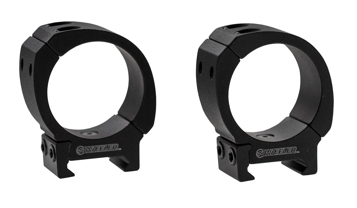 Wheeler Sporter Series Scope Rings 34mm Tube Medium Height Black