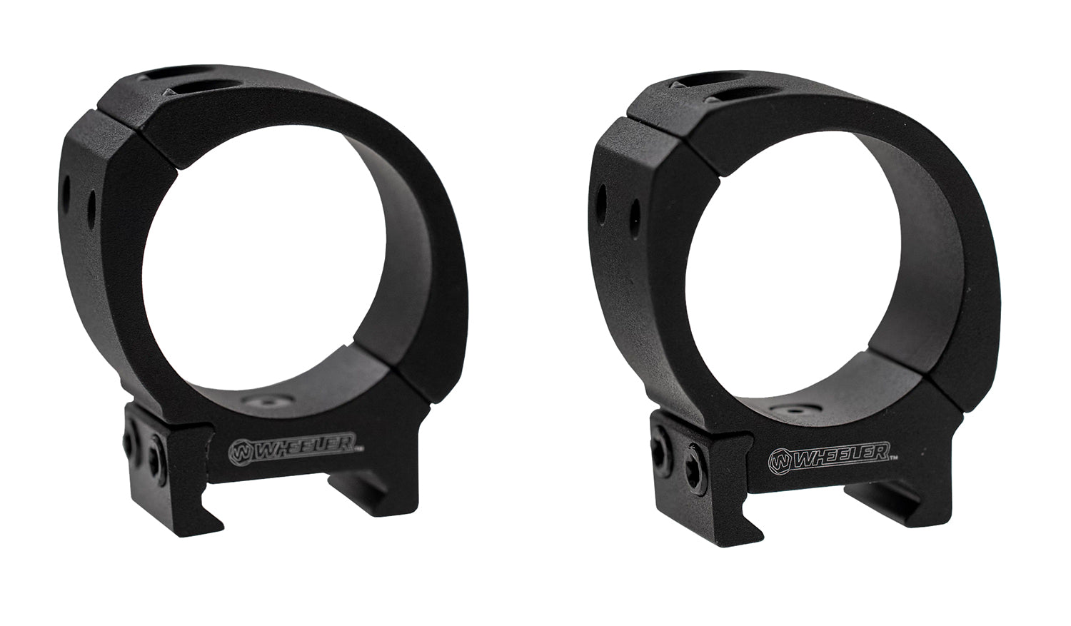 Wheeler Sporter Series Scope Rings 34mm Tube Medium Height Black