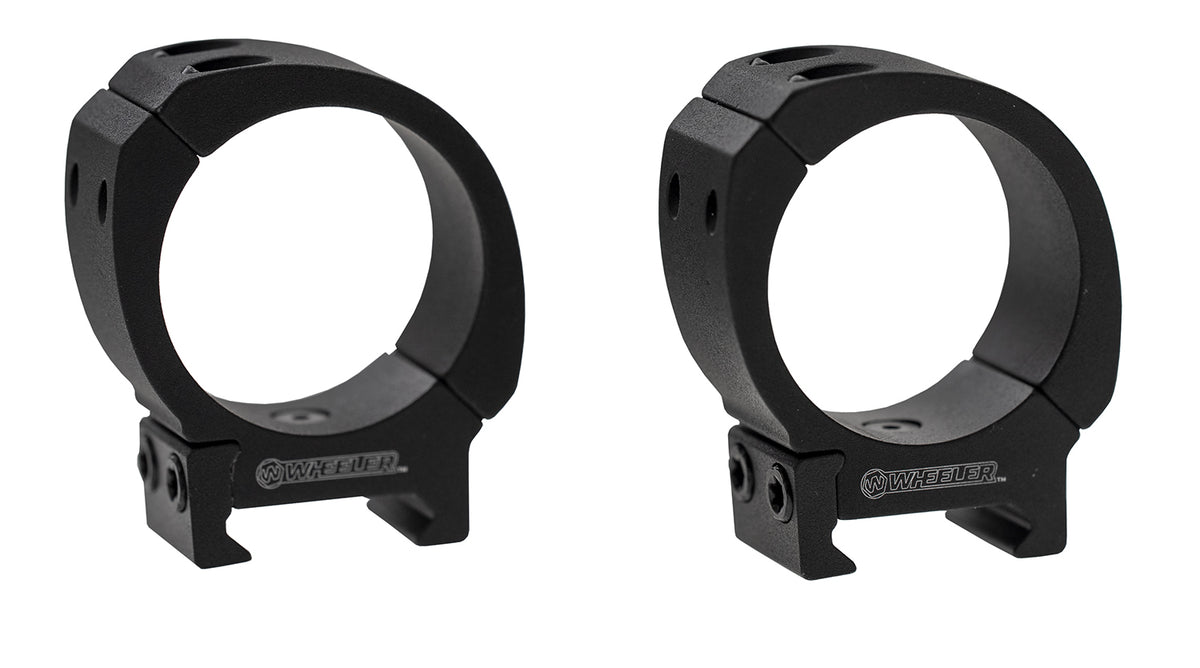 Wheeler Sporter Series Scope Rings 30mm Tube Medium Mount Black