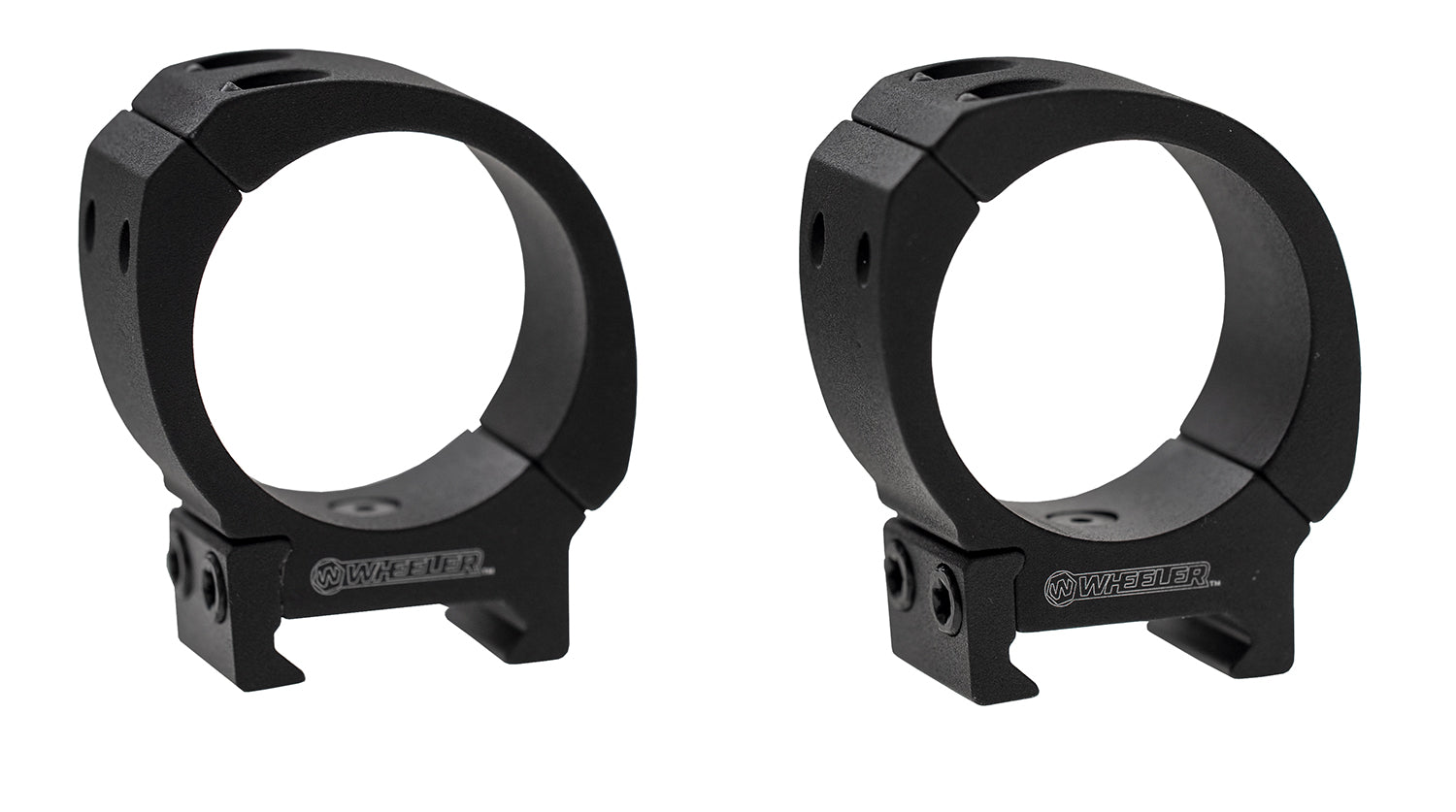 Wheeler Sporter Series Scope Rings 1" Tube Low Mount Black