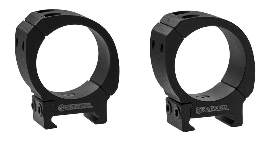 Wheeler Sporter Series Scope Rings 1" Tube Low Mount Black