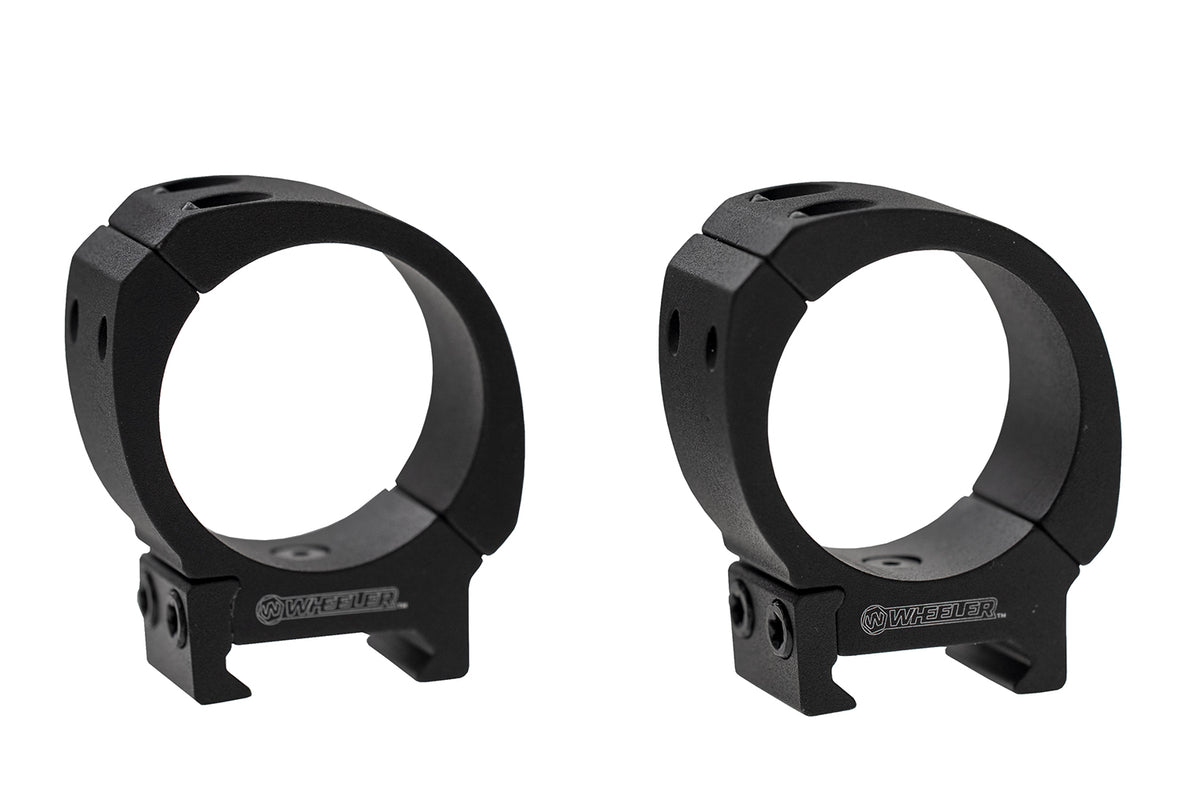 Wheeler Sporter Series Scope Rings 1" Tube Medium Mount Black