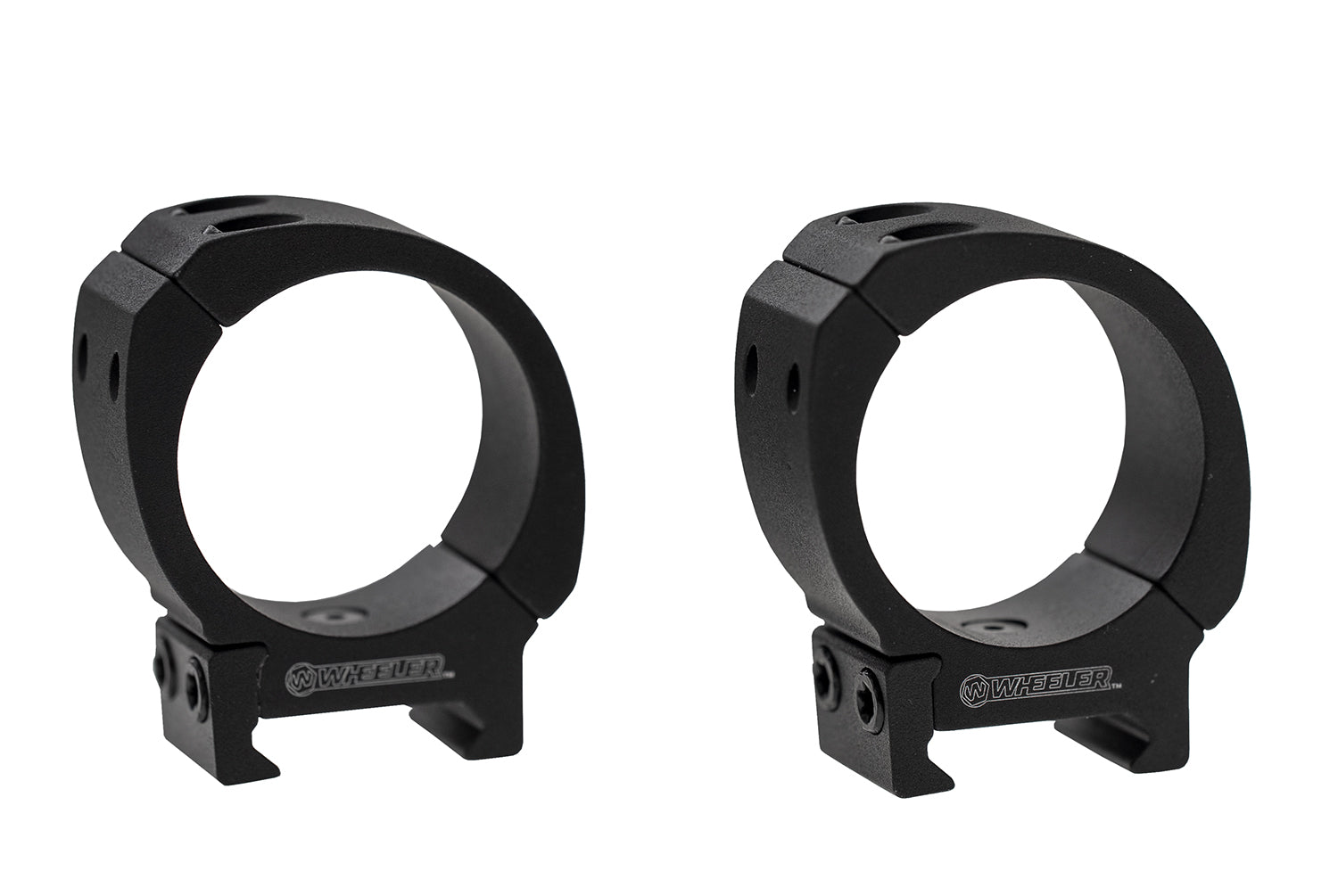 Wheeler Sporter Series Scope Rings 1" Tube Medium Mount Black