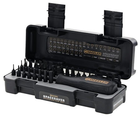 Wheeler SpaceSaver Driver Set, 36 Pieces, SAE/Metric Hex and Torx, Magnetized Tip Handle