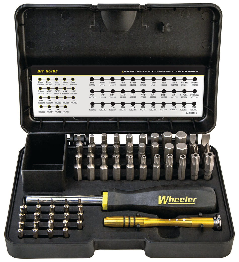 Wheeler 65-Piece Full Hex and Torx Screwdriver Set with MicroDriver and Molded Storage Case