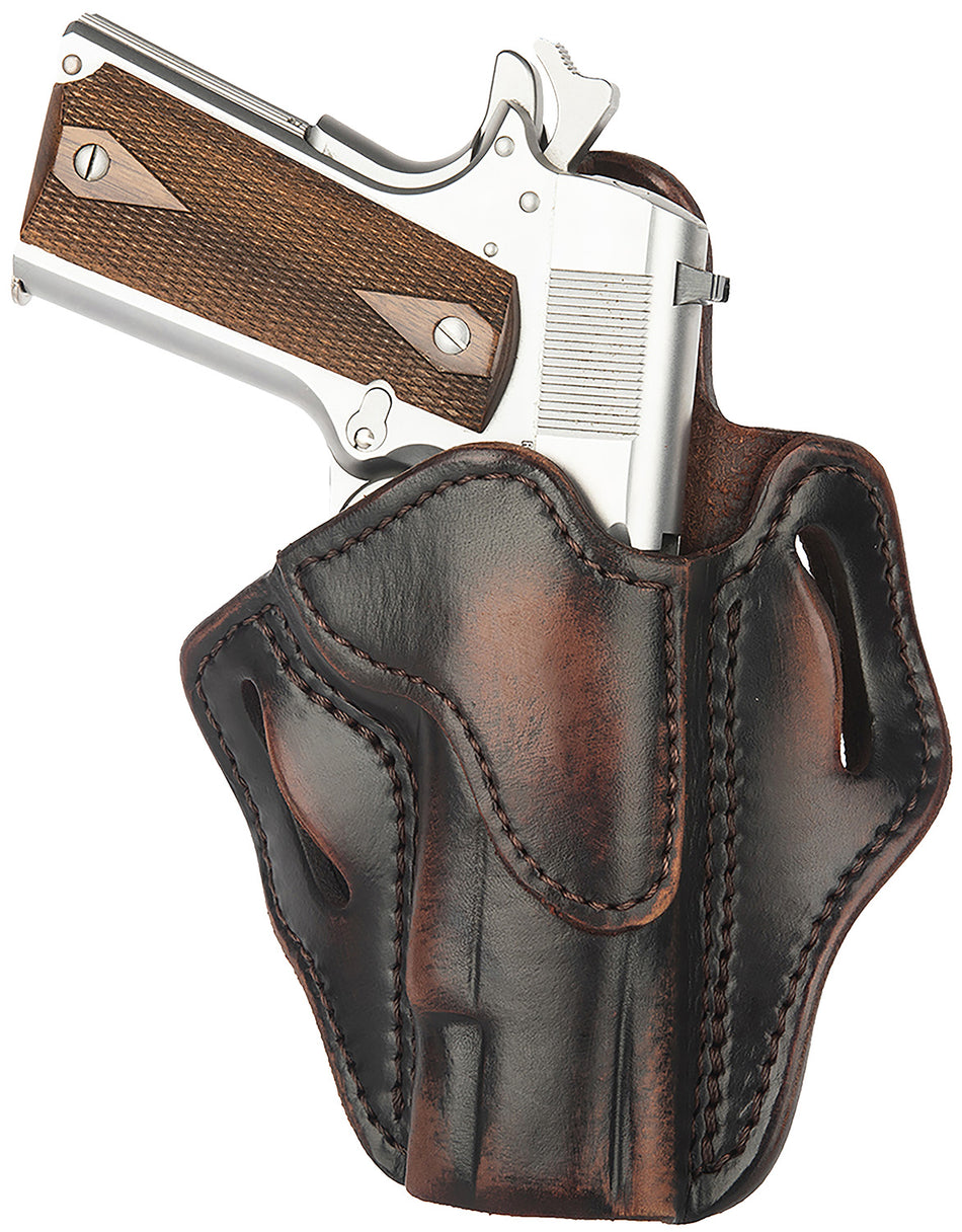 1791 Gunleather OWB BH1 Optic Ready Vintage Leather Belt Slide Holster, Size 01, Right Hand for 4-5" 1911