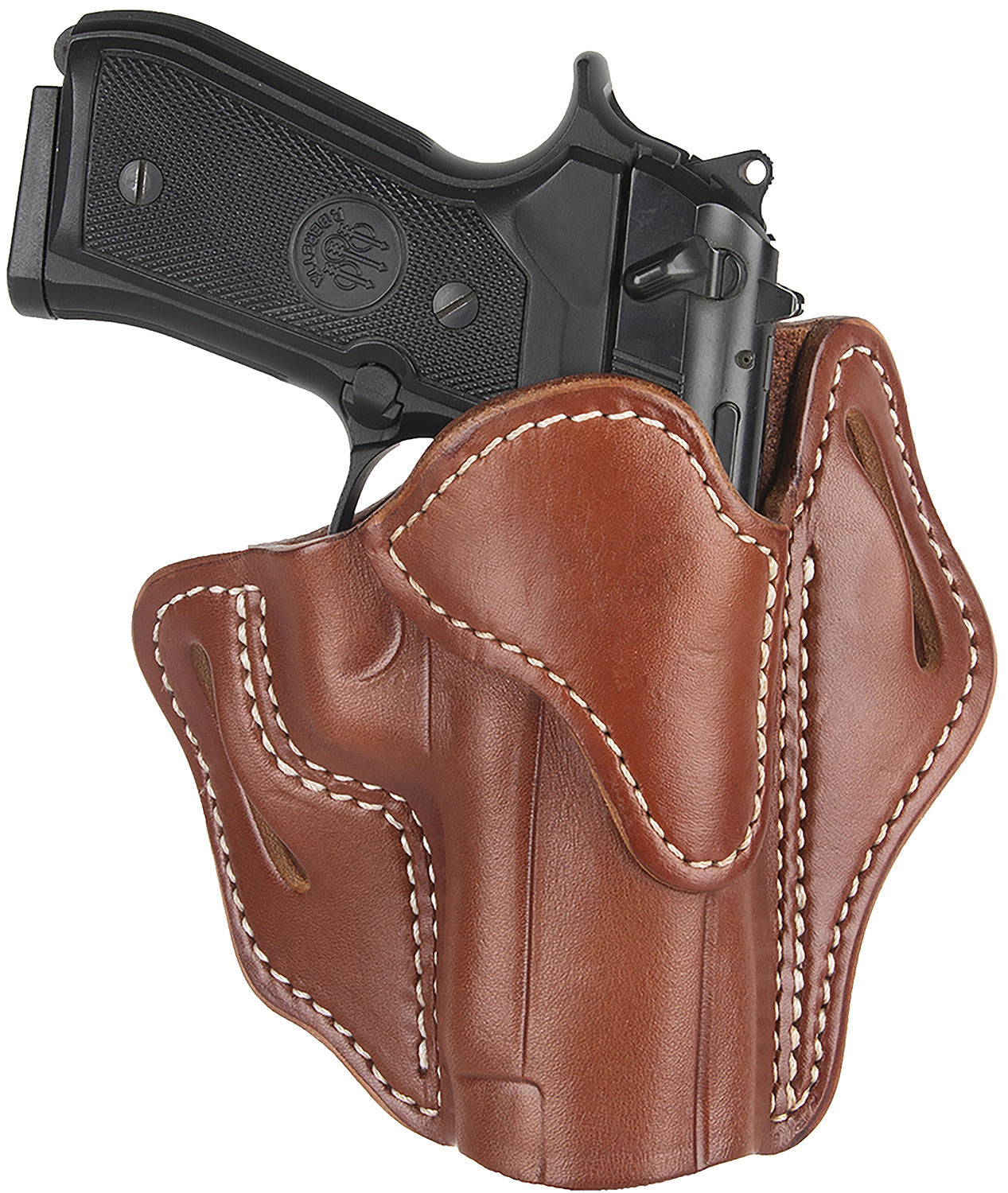 1791 Gunleather Optic Ready OWB Belt Slide Holster BH2.3 Size 2.3 Classic Brown Leather Fits Glock 17/20/21/22/31/34/35/40/41 RH