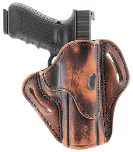 1791 Gunleather Optic Ready OWB Belt Slide Holster BH2.4S Size 2.4S Vintage Leather Compatible w/H&K VP9SK & FN 509 RH