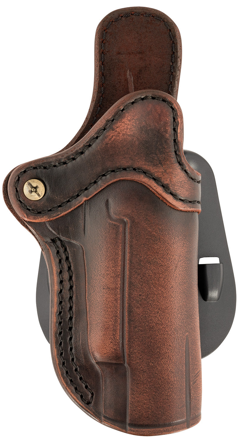 1791 Gunleather Optic Ready Paddle Holster 1 Vintage Leather OWB Fits 4.25-5" 1911 & Kimber/Rock Island Right Hand