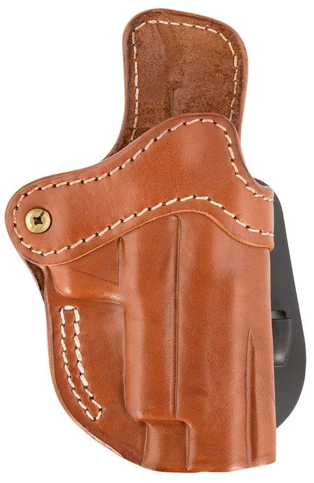 1791 Gunleather Optic Ready Paddle Holster 2.3 Classic Brown Leather OWB Fits Glock 17/Walther PPQ/Sig P220 Right Hand