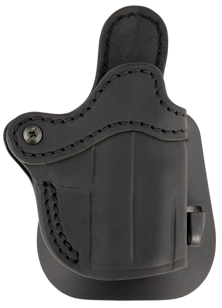 1791 Gunleather Optic Ready Compact Black Leather OWB Paddle Holster Fits Glock 42/43/Sig P365/Taurus GX4 Right Hand