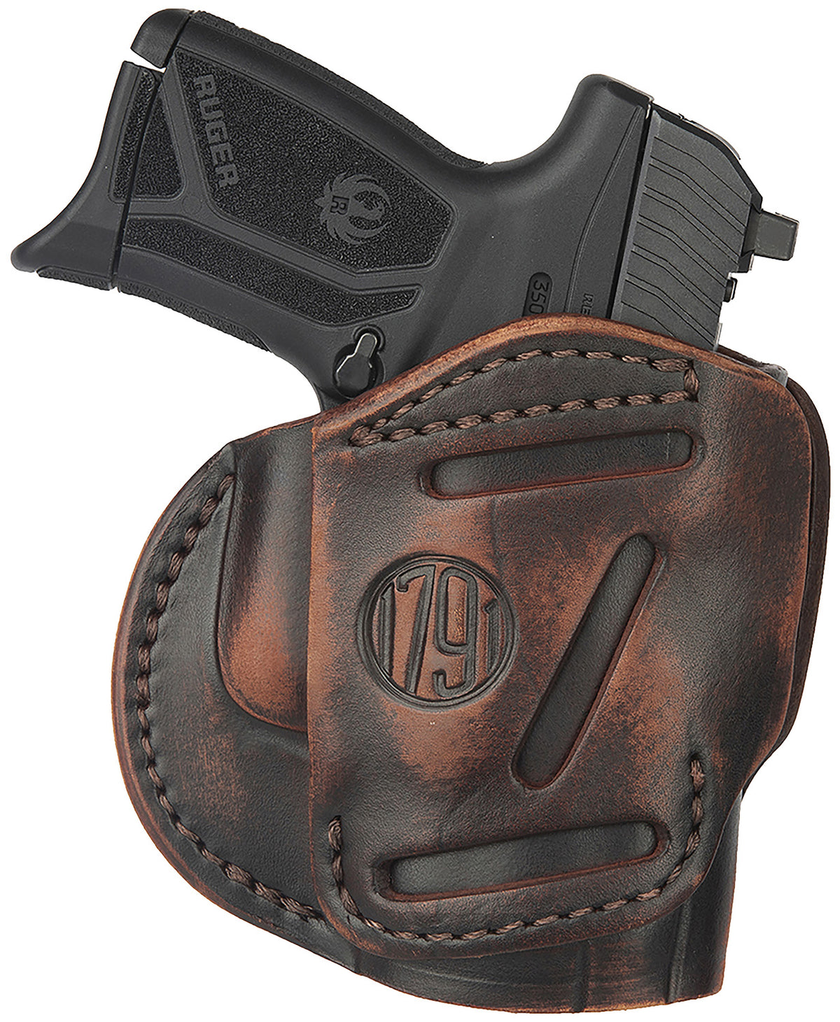 1791 Gunleather 3-Way Belt Loop Holster Size 04 Vintage Leather Fits Springfield XD/XDS/Glock 26/27 Ambidextrous