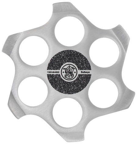 S&W 1193147 M&P Bullseye Throwing Circles Stainless Steel 4-Pack with Embroidered Carrying Case