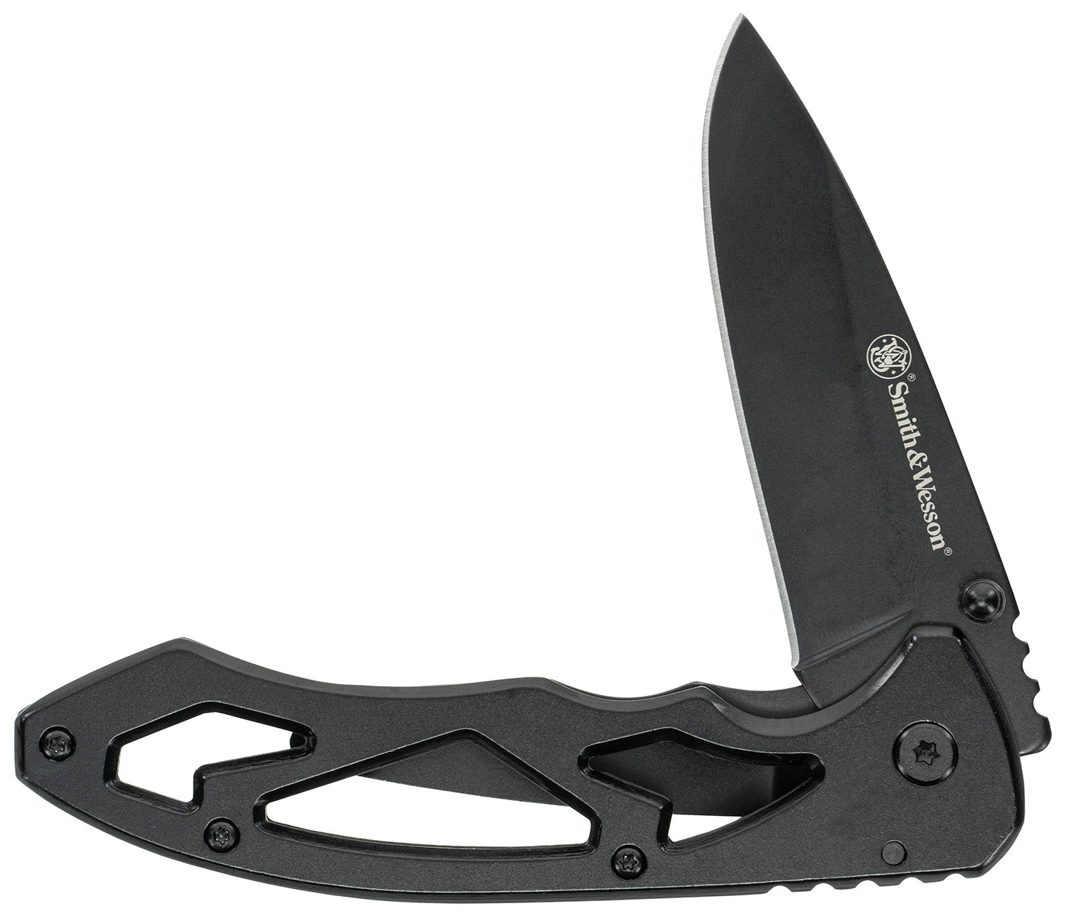 Uncle Henry CK400LCP 3" Large Folding Skeletonized Drop Point Plain Stainless Steel Blade 4.40" Handle Pocket Clip