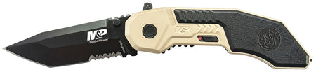 Smith & Wesson M&P M.A.G.I.C. 2.80" Folding Knife Part Serrated Black Oxide 4034 Stainless Blade Aluminum Handle Pocket Clip