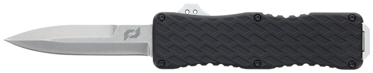 Schrade 1135967 Uproar D/A OTF Bayonet Blade Plain Satin D2 Steel 4.25" Aluminum Handle Knife