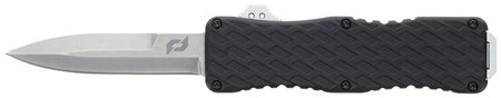 Schrade 1135967 Uproar D/A OTF Bayonet Blade Plain Satin D2 Steel 4.25" Aluminum Handle Knife