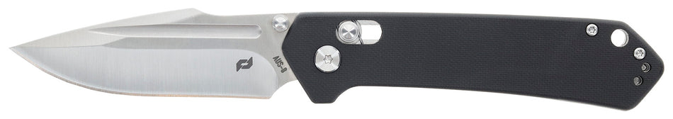 Schrade 1182620 Divergent 3.06" Folding Modified Drop Point Satin AUS-8A SS Blade Black G10 Handle Knife