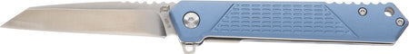 Schrade 1159320 Inert EDC 3.25" Folding Wharncliffe Part Serrated AUS-10A SS Blade Blue Aluminum Handle Knife