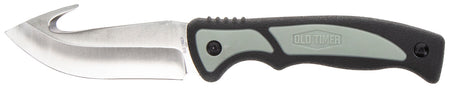 Old Timer Trail Boss Gut Hook Fixed Blade 1137138 3.70" Stainless Steel TPE Handle with Sheath