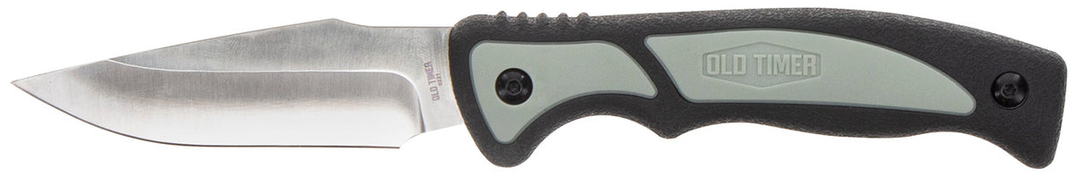 Old Timer Trail Boss Fixed Caper Blade 1137140 3.70" Stainless Steel 5.25" TPE Handle with Sheath