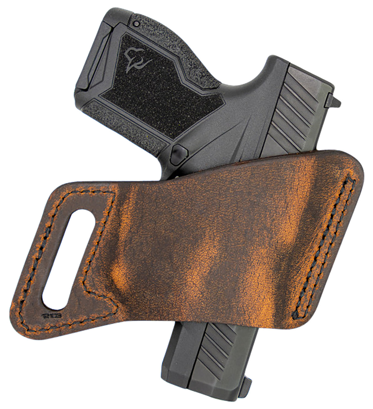 Versacarry Arma OWB Size 04 Brown Leather Belt Slide Forward Cant Holster