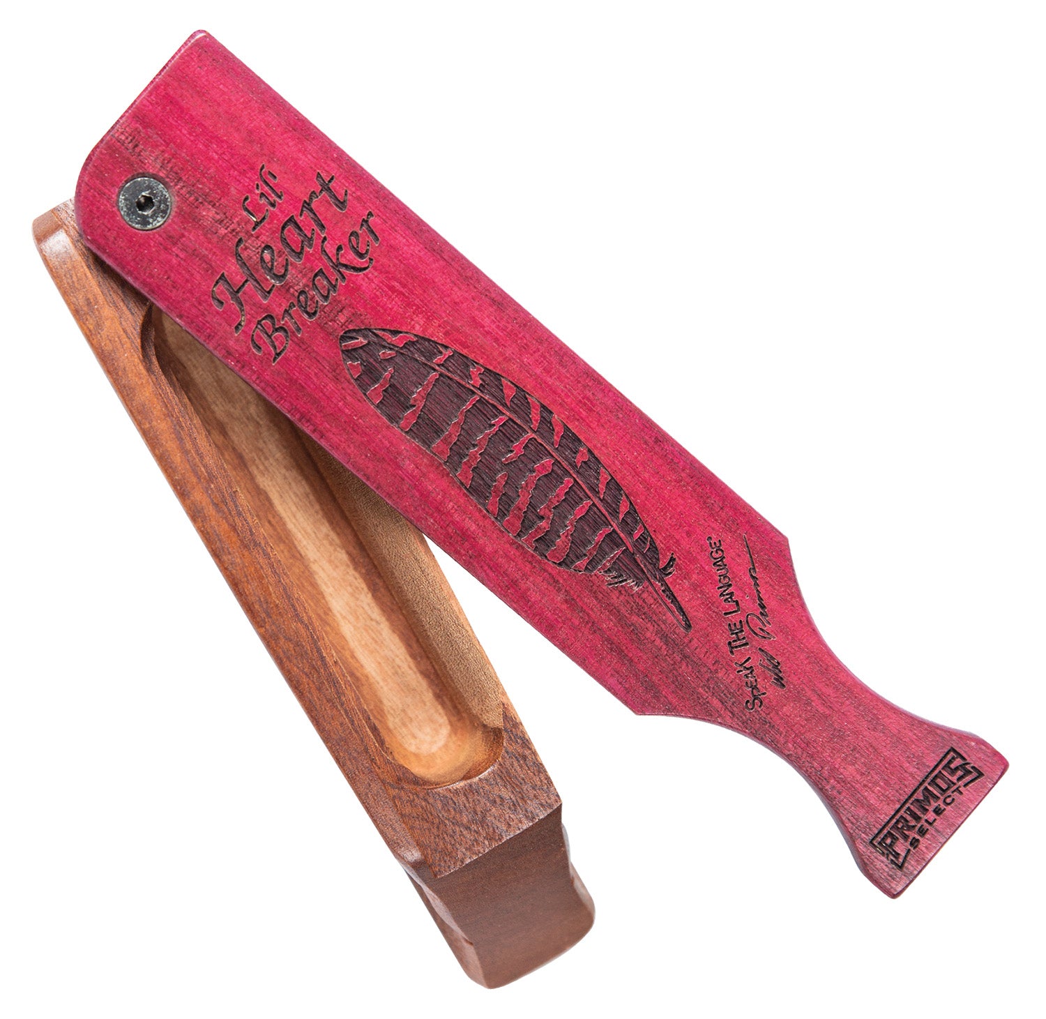 Primos 230 Lil' Heartbreaker Mahogany Turkey Box Call Natural/Purple Finish