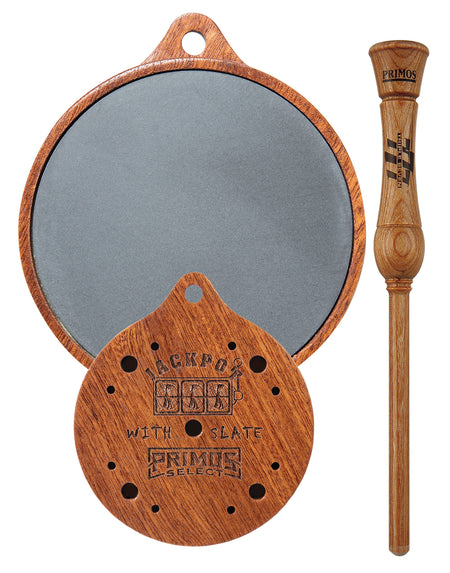 Primos Jackpot Striker Turkey Call with Pennsylvania Slate, One-Piece Hardwood Striker