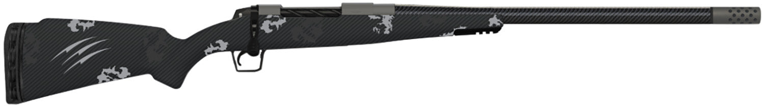 Fierce Firearms TROG7PRC24GP CT Rogue 7mm PRC 3+1 24" Carbon Fiber C3 Carbon Fiber Steel Barrel, Glacier Cerakote Titanium Receiver, Phantom Camo Fixed Carbon Fiber Stock, Right Hand