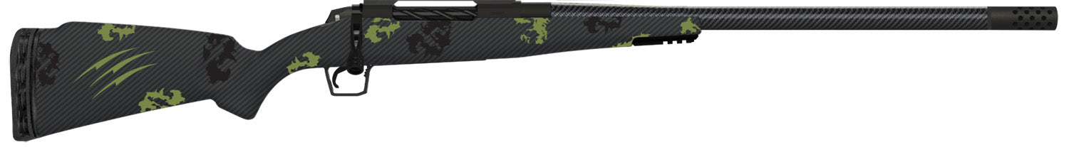 Fierce Firearms TROG300WIN24BF CT Rogue 300 Win Mag 3+1 24" Carbon Fiber Barrel, Black Cerakote Titanium Rec, Forest Camo Rogue Stock