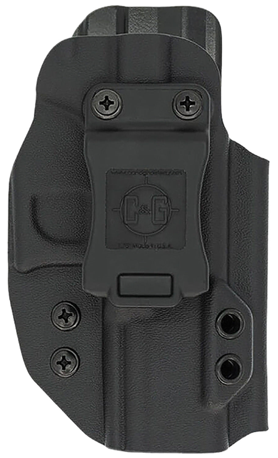 C&G Holsters 0526100 Black Kydex IWB Belt Clip Holster Designed for S&W M&P Shield 9 and 40