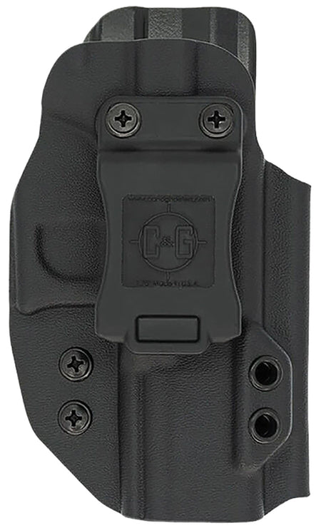 C&G Holsters 0526100 Black Kydex IWB Belt Clip Holster Designed for S&W M&P Shield 9 and 40