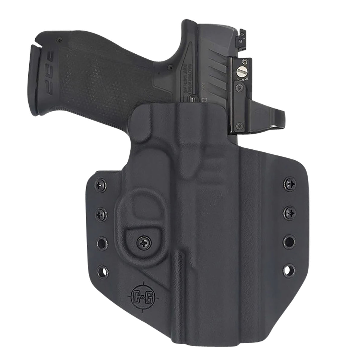 C&G Holsters Covert OWB Belt Loop Black Kydex Walther PDP 4.5" Right-Hand Holster